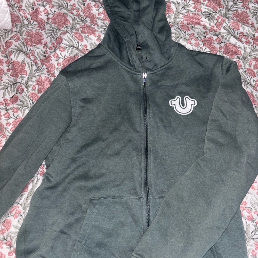 True Religion Green Hoodie Jacket